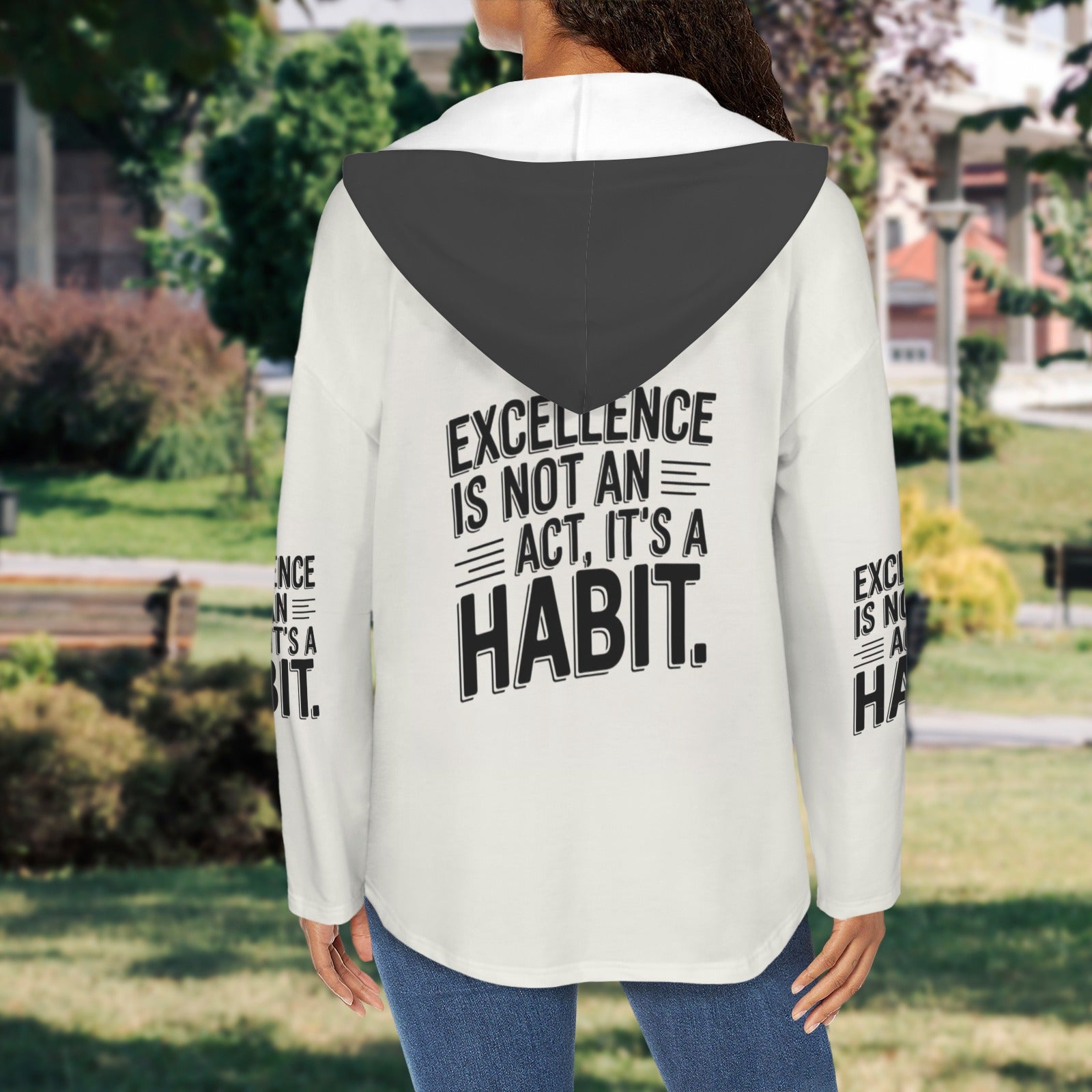 Women's V Neck Long Sleeve Drawstring Pocket Pullover Hoodies