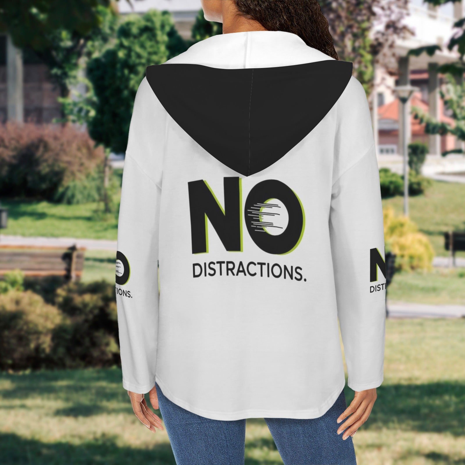 Women's V Neck Long Sleeve Drawstring Pocket Pullover Hoodies
