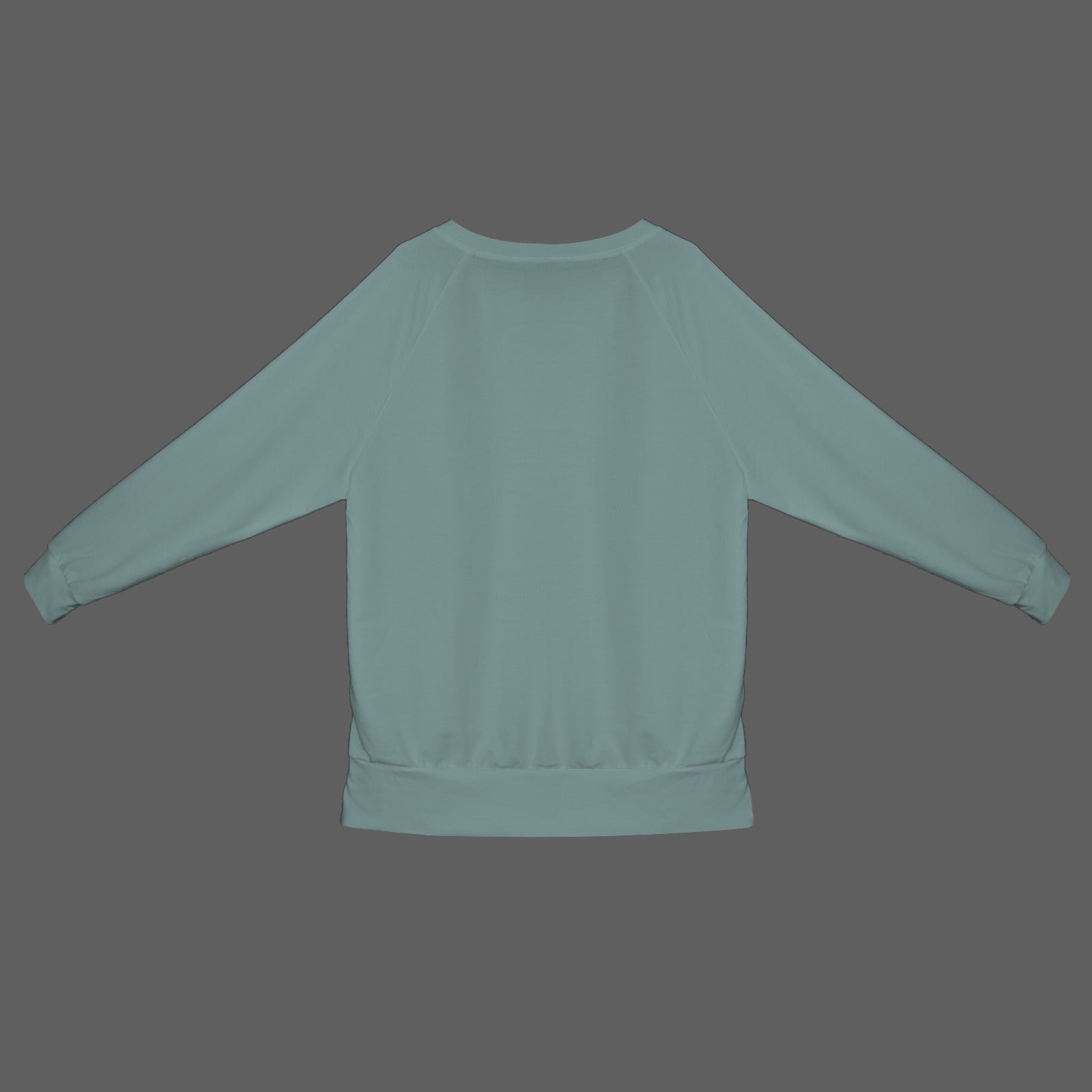 Women's Crew Neck Long Sleeve Side Zipper Sweatshirt