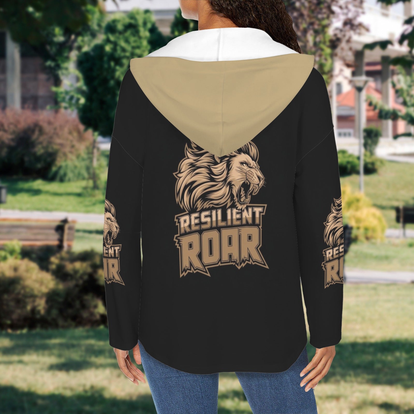 Women's V Neck Long Sleeve Drawstring Pocket Pullover Hoodies