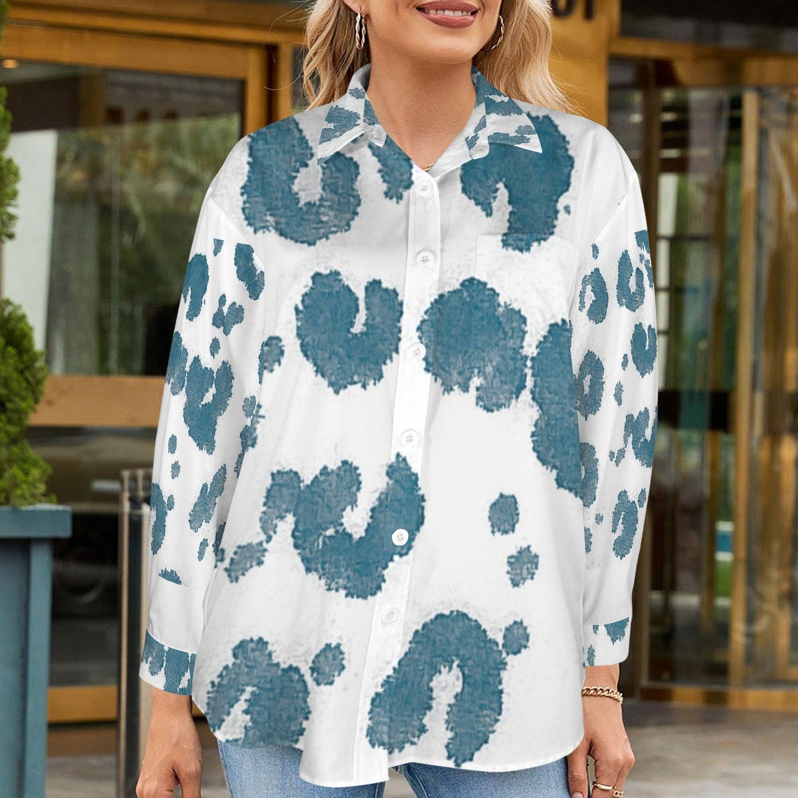 Women's Long Sleeve Button Down Pocket Shirts