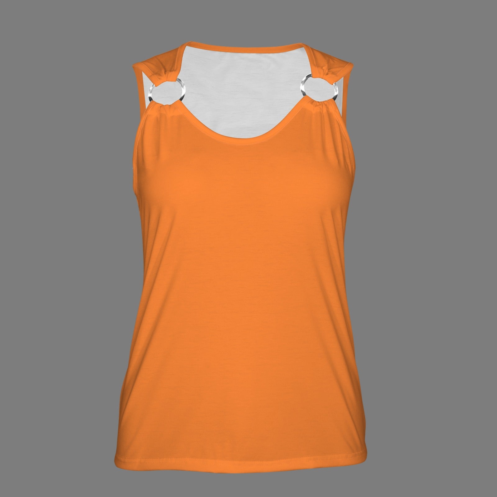 Women's Sleeveless Ring Buckle Tank Tops