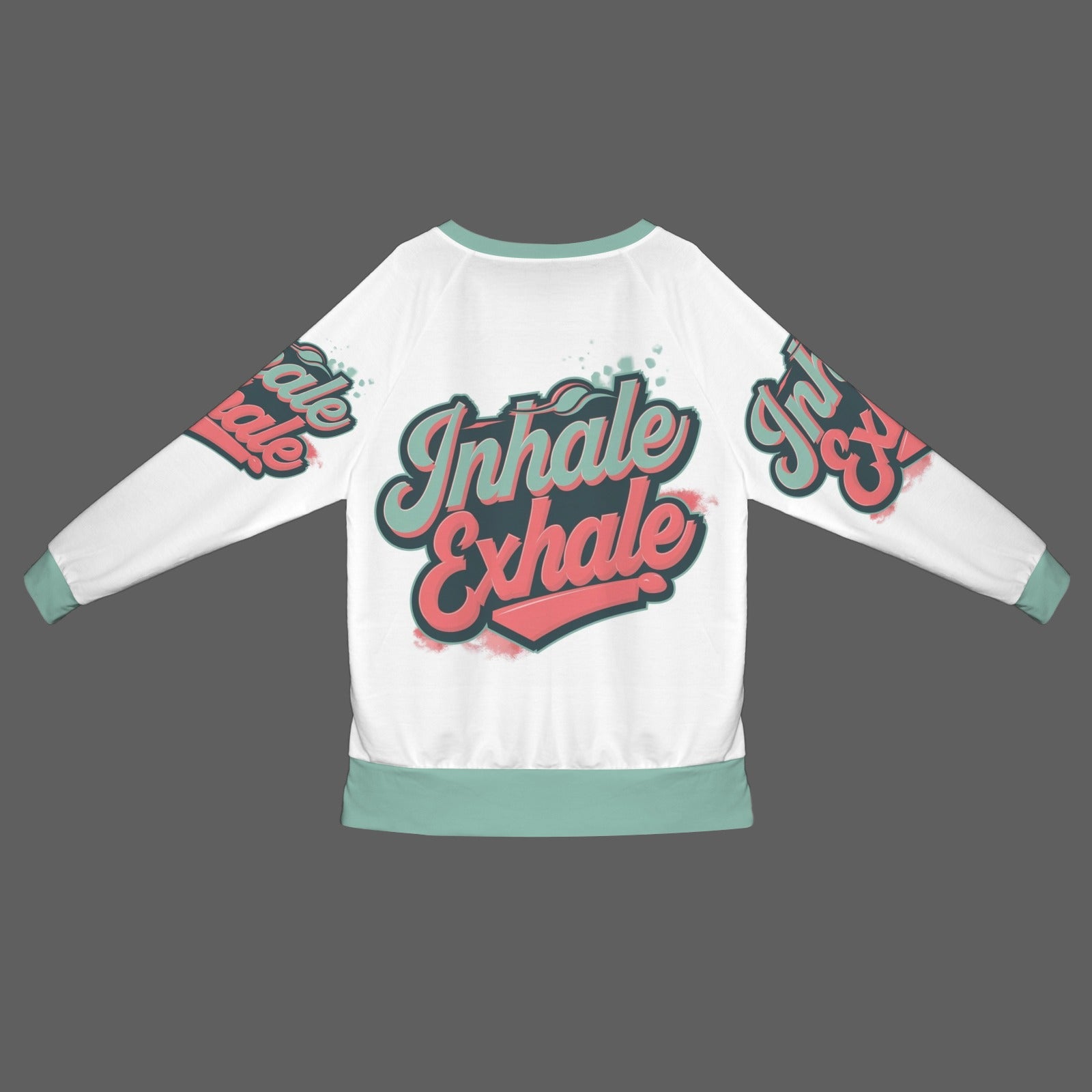 Women's Crew Neck Long Sleeve Side Zipper Sweatshirt