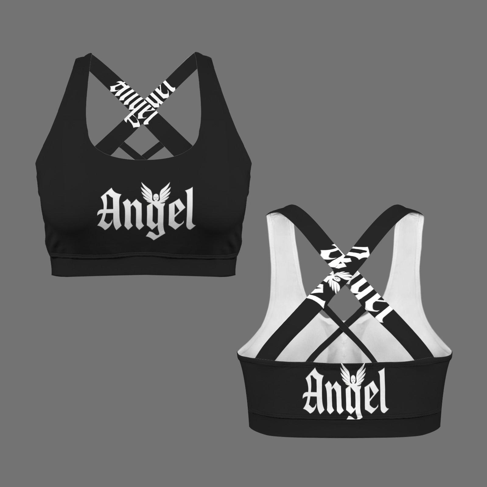 Custom Personalized Women's Crisscross Back Sports Bra(b)