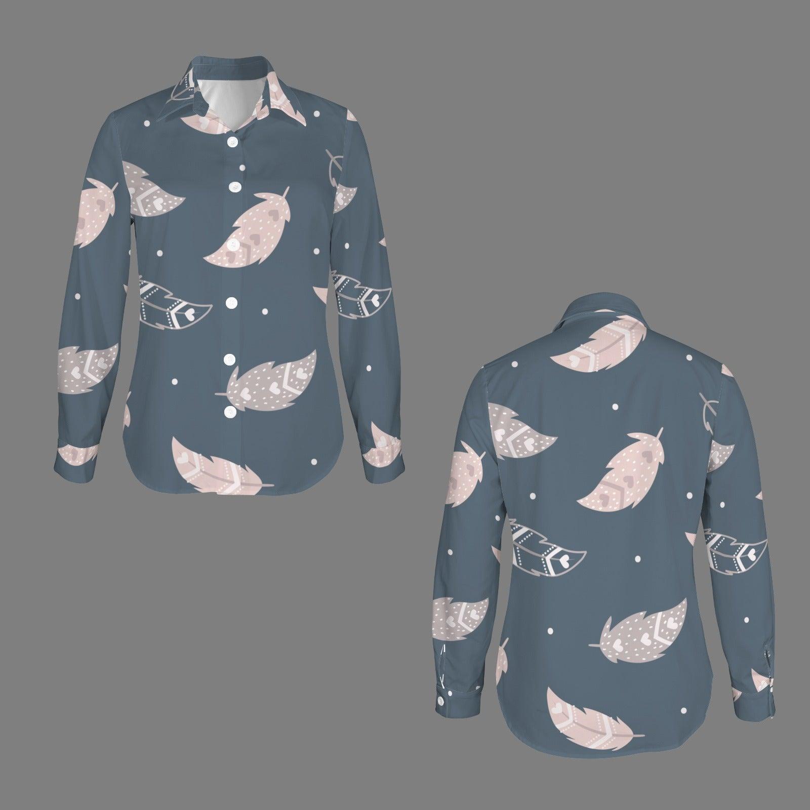 Women's Basic Button Down Long Sleeve Shirts