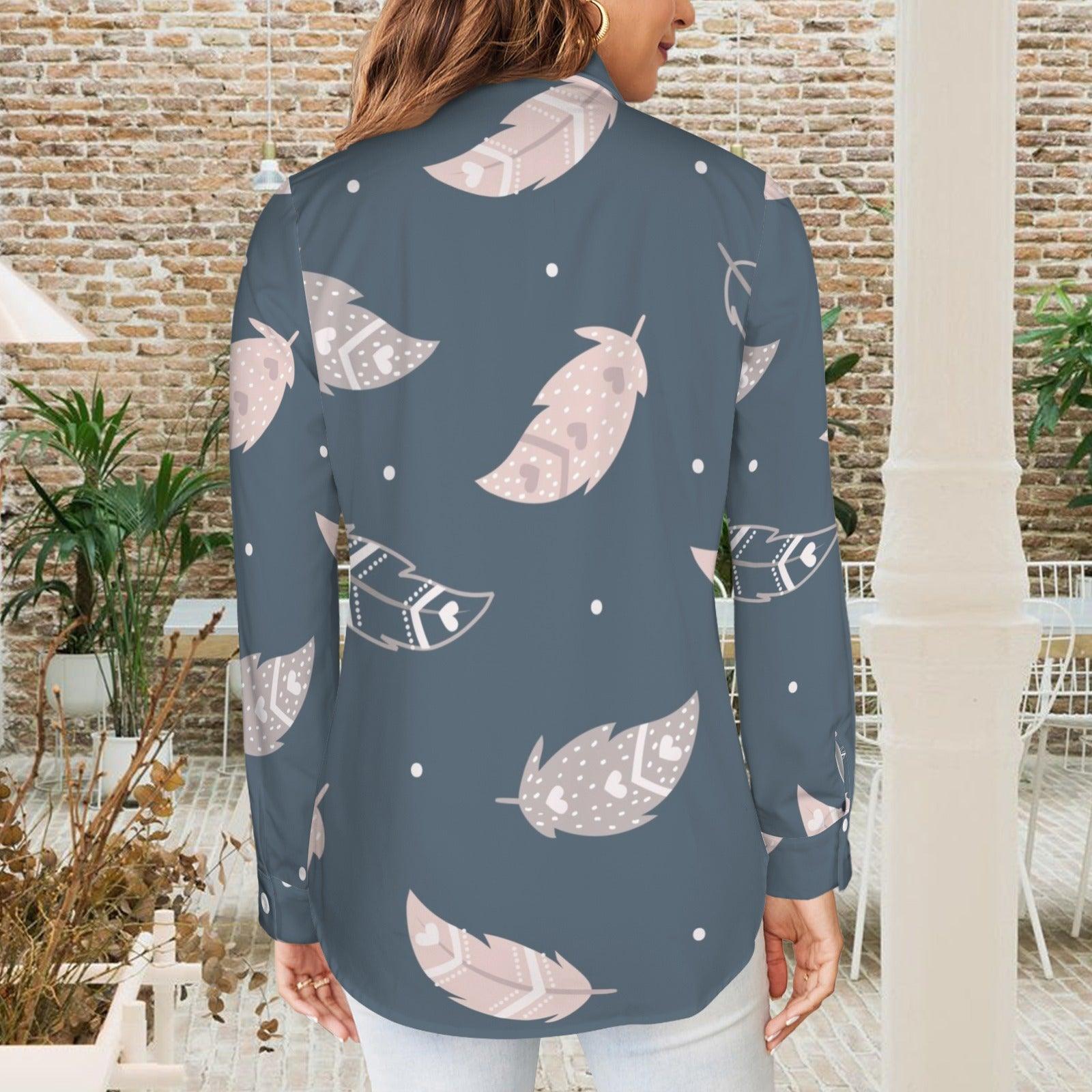 Women's Basic Button Down Long Sleeve Shirts