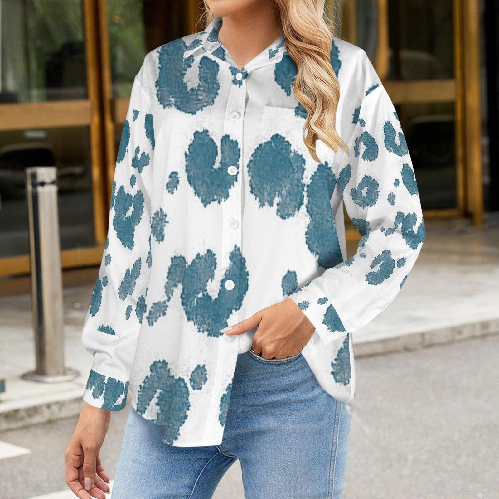 Women's Long Sleeve Button Down Pocket Shirts